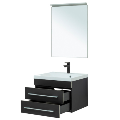 Мебель для ванной Aquanet Верона 58 New черный матовый Мебель для ванной Aquanet Верона 58 New черный матовый