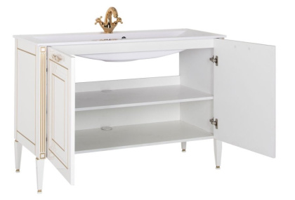 Тумба под раковину Aquanet Паола 120 белый/золото