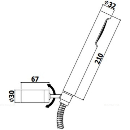 Душевой гарнитур Paffoni Birillo ZDUP036BO Душевой гарнитур Paffoni Birillo ZDUP036BO