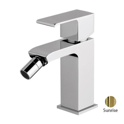 PORTA-BS1-SR Смеситель на биде однорычажный, с донным клапаном, исполнение sunrise