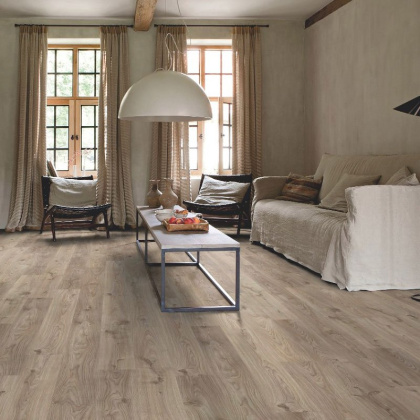 Виниловый ламинат Quick Step LIVYN Balance Glue Plus BAGP 40026 Дуб Коттедж Серо-коричневый Виниловый ламинат Quick Step LIVYN Balance Glue Plus BAGP 40026 Дуб Коттедж Серо-коричневый