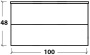 Тумба 100см*48 (52) BLACK WOOD 831-100-BW Boheme Тумба 100см*48 (52) BLACK WOOD 831-100-BW Boheme