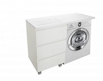 Тумба напольная под умывальник Dallas Luxe 1150х482 3 ящика (ШхГхВ) 498х476х860