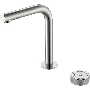 Смеситель автоматический для раковины на 2 отв. TECH Nikel Brush