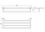 Полка для полотенец AQUATEK AQ4315CR ЛИБРА