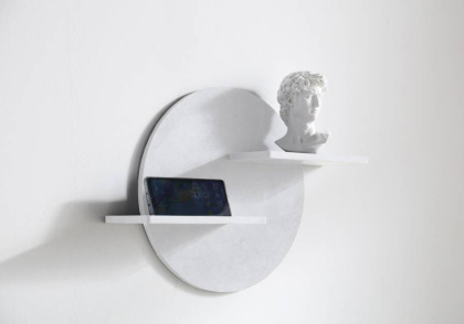 Полочка для ванной комнаты ABBER Stein AS1656 белая матовая Полочка для ванной комнаты ABBER Stein AS1656 белая матовая