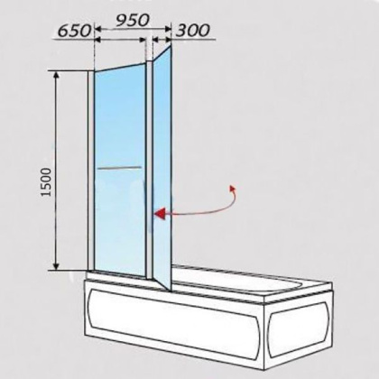 Шторка P-07 95*150 Mistelite