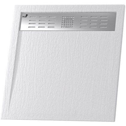 Душевой поддон квадратный RGW STM-W Белый 90*90