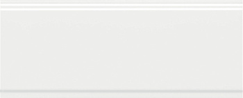 Бордюр Флориан белый матовый обрезной 30x12x1,3 Бордюр Флориан белый матовый обрезной 30x12x1,3