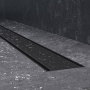 W02SC-U11-090-04BM PrimeFlow Трап для душа линейный универс затвор Tile 90см цвет черн мат