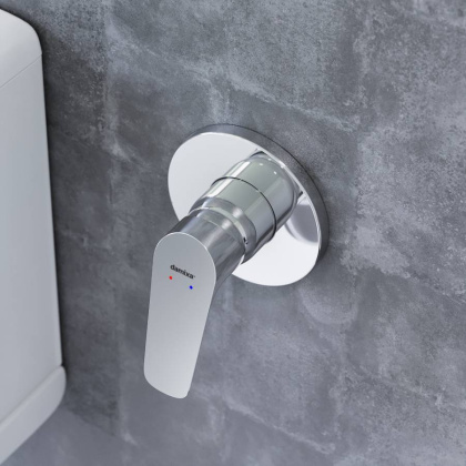 777500001 Jupiter, Смеситель монтируемый в стену, Хром