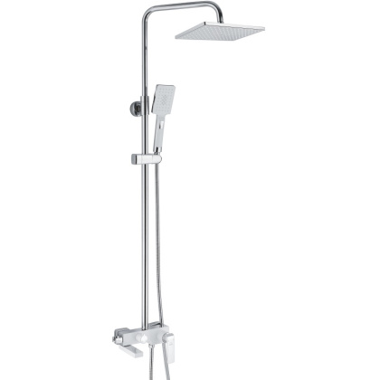 Душевая система латунь белый/хром R1436F Душевая система латунь белый/хром R1436F