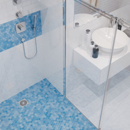 стеклянная мозаика, COLORS 110, Hexagon стеклянная мозаика, COLORS 110, Hexagon