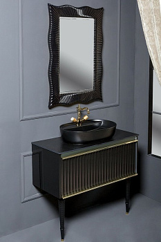Тумба Canale 80 черная + Золото_Комплект 843-080-BG Boheme Тумба Canale 80 черная + Золото_Комплект 843-080-BG Boheme