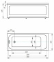 Акриловая ванна Акватек Мия 180x80 MIY180-0000001