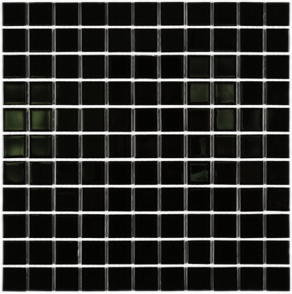 Мозаика стеклянная Black Glass (чип 4*25*25) 300*300(22шт.-1.98м2), м2 Мозаика стеклянная Black Glass (чип 4*25*25) 300*300(22шт.-1.98м2), м2