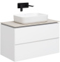 Тумба под раковину Allen Brau Infinity 85 1.21001.WM белый матовый