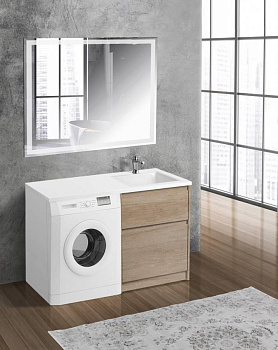Раковина из литьевого мрамора BelBagno BB1200/480-LV-MR-L