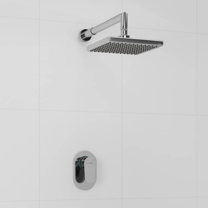 A12028 Встраиваемый комплект для душа с верхней душевой насадкой Wasserkraft