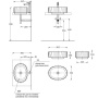 Раковина ARTBASIN Conchiglia накладная 50, белая глянцевая CC.wb.50\WHT