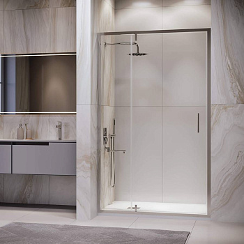 Душевая дверь 110*195 RGW LE-103 Хром/Прозрачное/6 мм