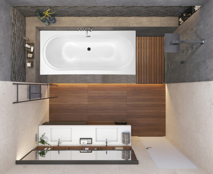 Акриловая ванна VAGNERPLAST BRIANA 185x90