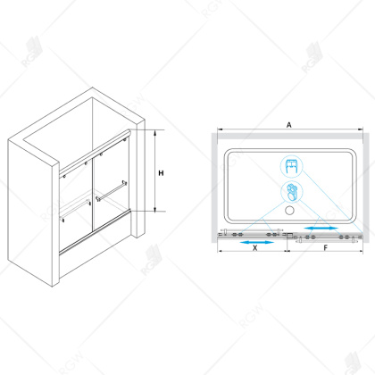 Шторка на ванну RGW SC-66, 01116615-11, 150 x 150 см стекло прозрачное, хром