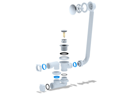 Сифон для ванны PRIME универсальный клик-клак Сифон для ванны PRIME универсальный клик-клак