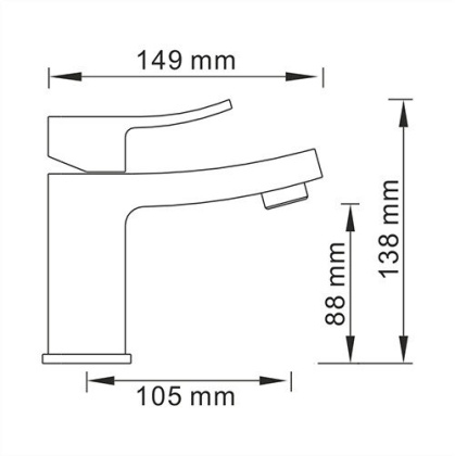 Смеситель для раковины WasserKRAFT Exter 1603 Смеситель для раковины WasserKRAFT Exter 1603