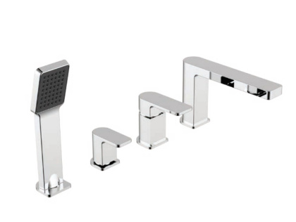 Смеситель на борт ванны OMNIRES BARETTI BA7832CR (хром)