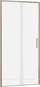 Душевая дверь Aquanet Pleasure Evo 100 AE65-N100-GBT профиль золото-никель браш, прозрачное стекло