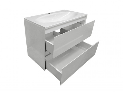 Тумба подвесная под умывальник Malta 800х470 2 ящика (ШхГхВ) 798х466х607