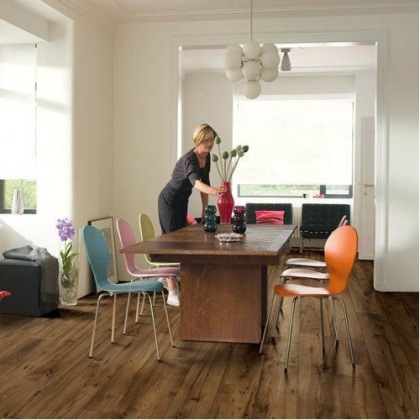 Ламинат Quick-step Perspective Wide UFW1542 Реставр.темный каштан (9,5мм/32кл/1,573м2) 1380*190, м2