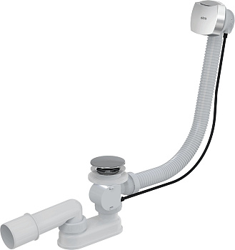 Сифон для ванны автомат комплект, хром Сифон для ванны автомат комплект, хром