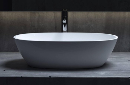 Раковина Salini CALLISTA 106 1101206SMRH S-Stone покраска по RAL снаружи, накладная, матовая Раковина Salini CALLISTA 106 1101206SMRH S-Stone покраска по RAL снаружи, накладная, матовая