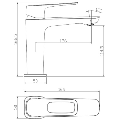 Смеситель Rossinka RS46-11 для раковины