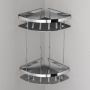 A7454200 Sense L Полка для душа угловая двухъярусная, хром A7454200 Sense L Полка для душа угловая двухъярусная, хром