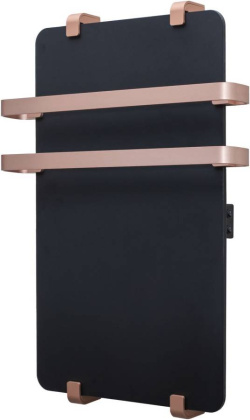 Полотенцесушитель электрический Allen Brau Infinity 100x44 с рейлингом 2.0 и креплением, медь браш