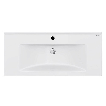 M85AWCC1002WG X-Joy, Раковина мебельная, керамическая, 100 см, встроенная, цвет: Белый, глянец