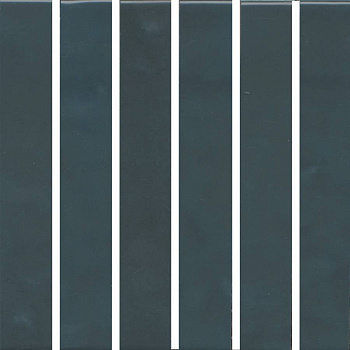 Декор Фес мозаичный бирюзовый тёмный глянцевый 15x15x0,69