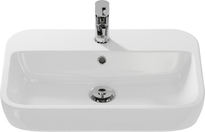 Раковина CASPIA с отверстием под смеситель, размером 60 см. Раковина CASPIA с отверстием под смеситель, размером 60 см.