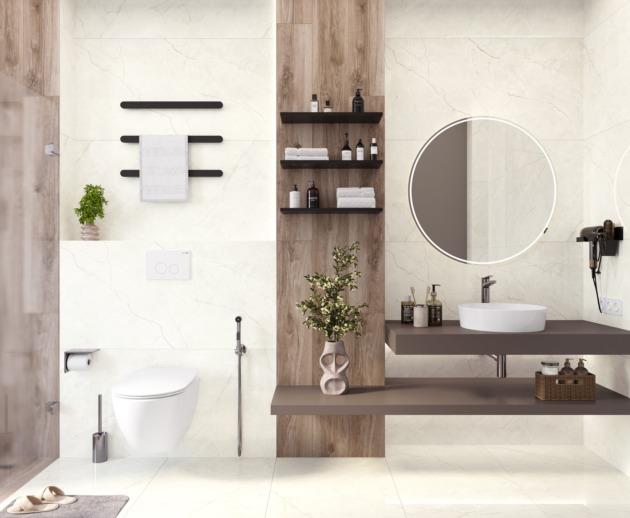 Connect Pearl Керамогранит светло-серый SG50004720R 60х119,5 матовый