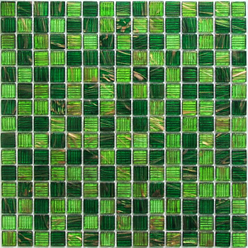 Мозаика стеклянная Verde (чип 4*20*20) 327*327 (20шт/2.139м2), м2