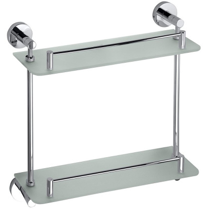 Полочка стеклянная двойная