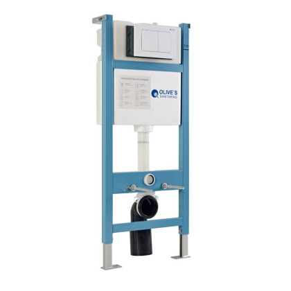 Система инсталляции Olive's с кнопкой PORTO бел.,  ширина 48 см, арт. M48010-PR412W