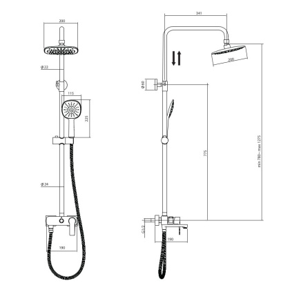 Тропическая душевая система RUSH (ST4235-40) Тропическая душевая система RUSH (ST4235-40)