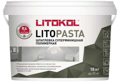 Шпатлевка полимерная LITOPASTA L0504850002 Шпатлевка полимерная LITOPASTA L0504850002