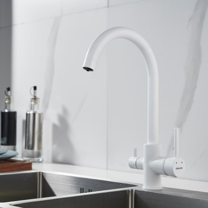 Смеситель для кухни со встроенным фильтром (краном) под питьевую воду Shevanik S128 S128C