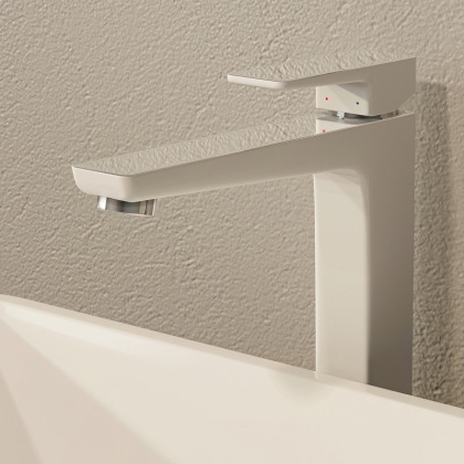 Смеситель для умывальника OMNIRES PARMA PM7412CRB (хром/белый)