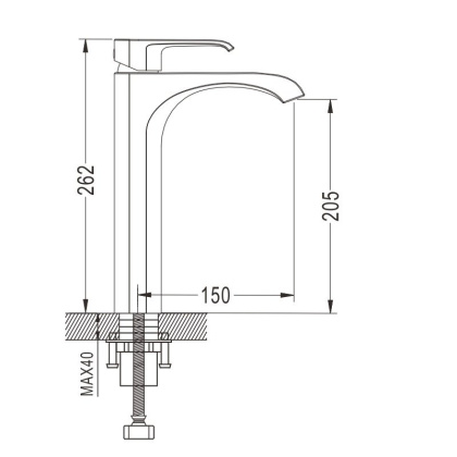 Смеситель для раковины латунь R1711